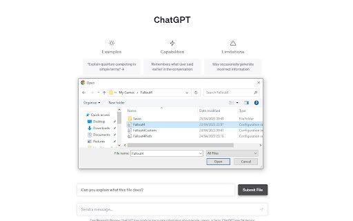 GPTFileLink  from Chrome web store to be run with OffiDocs Chromium online