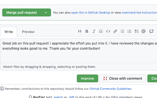 GPT Github Response  from Chrome web store to be run with OffiDocs Chromium online
