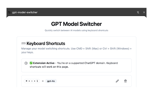 gpt model switcher  from Chrome web store to be run with OffiDocs Chromium online