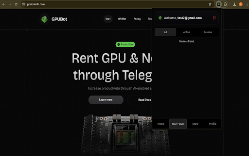 GPUBot  from Chrome web store to be run with OffiDocs Chromium online