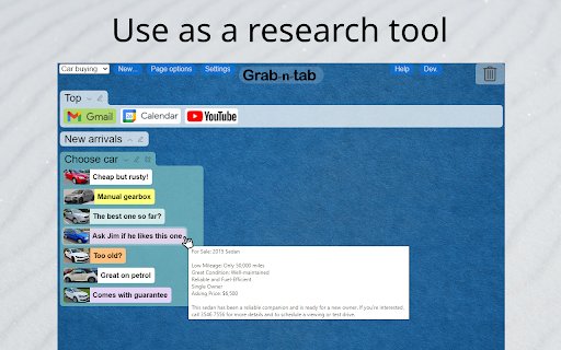 Grab n tab  from Chrome web store to be run with OffiDocs Chromium online