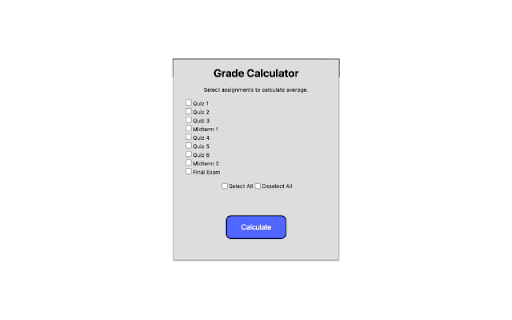 Gradescope Grade Calculator  from Chrome web store to be run with OffiDocs Chromium online