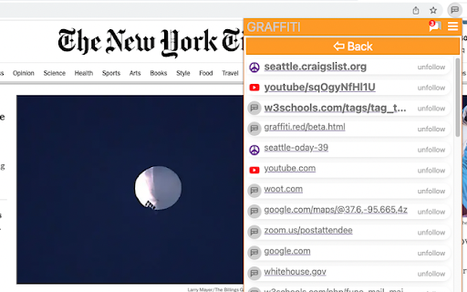 GRAFFITI  from Chrome web store to be run with OffiDocs Chromium online