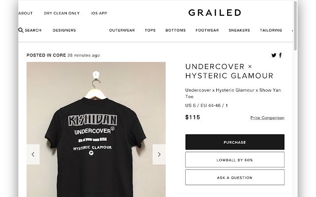 Grailed Lowballer  from Chrome web store to be run with OffiDocs Chromium online