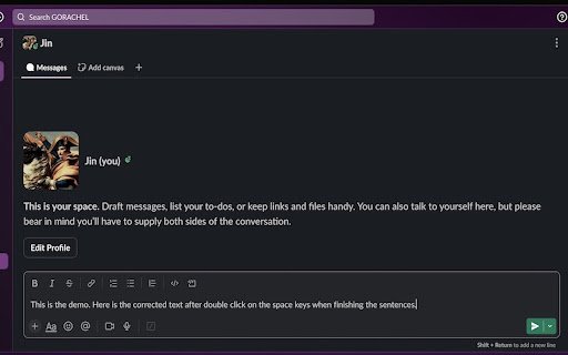 Grammar autoCorrect  from Chrome web store to be run with OffiDocs Chromium online