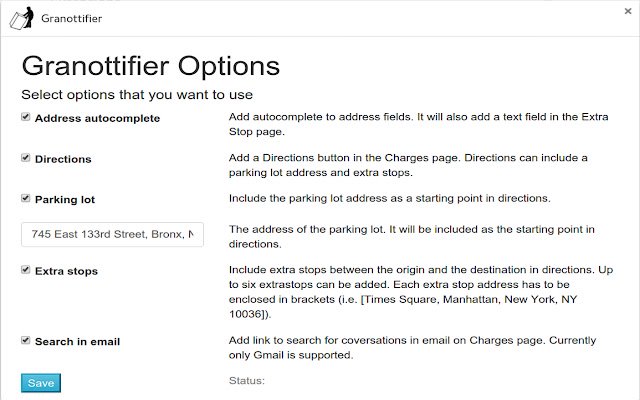 Granottifier dal Chrome Web Store da eseguire con OffiDocs Chromium online