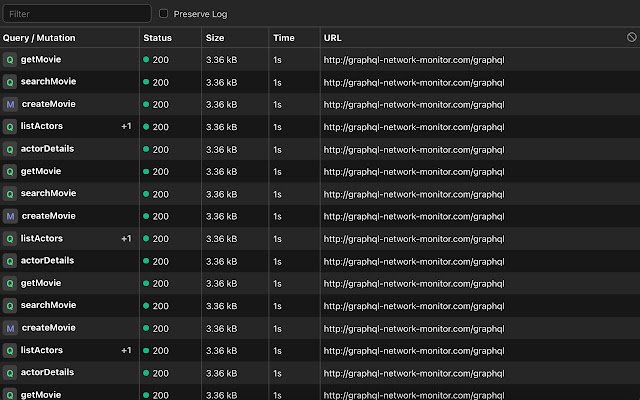 GraphQL Network Inspector  from Chrome web store to be run with OffiDocs Chromium online