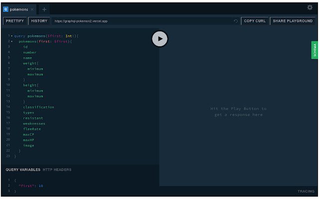 GraphQL Playground for Chrome  from Chrome web store to be run with OffiDocs Chromium online