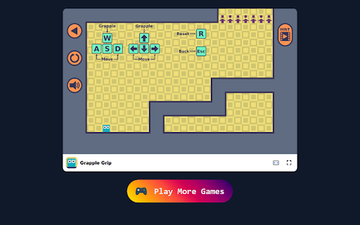 Grapple Grip Game Swing Through Challenging Physics Based Levels!  from Chrome web store to be run with OffiDocs Chromium online