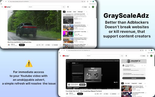 GrayScaleAdz  from Chrome web store to be run with OffiDocs Chromium online
