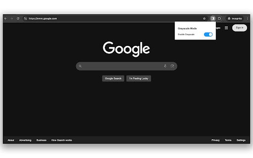 Grayscale Mode  from Chrome web store to be run with OffiDocs Chromium online