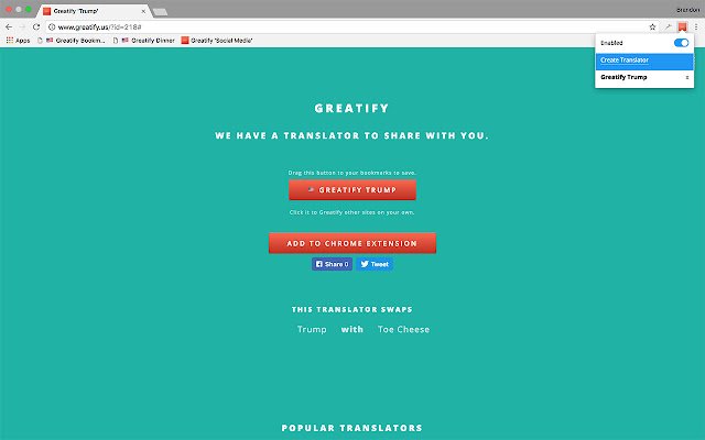 Greatify  from Chrome web store to be run with OffiDocs Chromium online