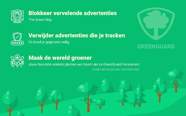 GreenGuard Adblocker da Chrome Web Store para ser executado com OffiDocs Chromium online