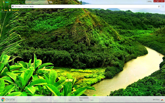 Green Mountain River Sky dal web store di Chrome verrà eseguito con OffiDocs Chromium online