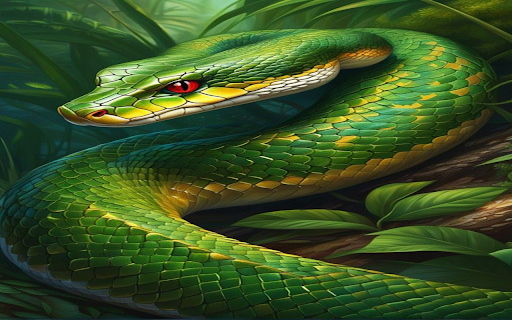 Green snake wallpaper from Chrome web store to be run with OffiDocs Chromium online Green snake wallpaper from Chrome web store to be run with OffiDocs Chromium online