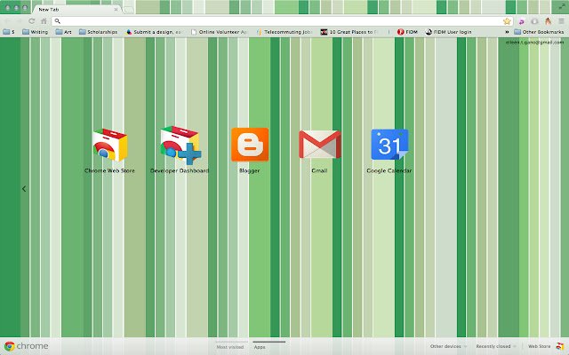Chrome ウェブストアの Green Stripe を OffiDocs Chromium オンラインで実行