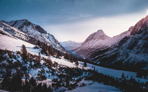Green Trees on a Snow Covered Mountain Under Night Sky from Chrome web store to be run with OffiDocs Chromium online Green Trees on a Snow Covered Mountain Under Night Sky from Chrome web store to be run with OffiDocs Chromium online