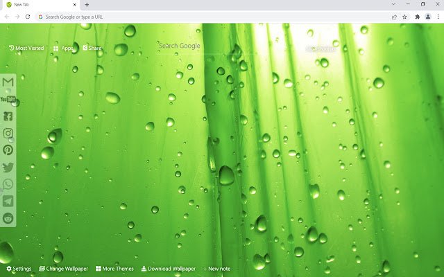 Green Wallpaper HD New Tab  from Chrome web store to be run with OffiDocs Chromium online