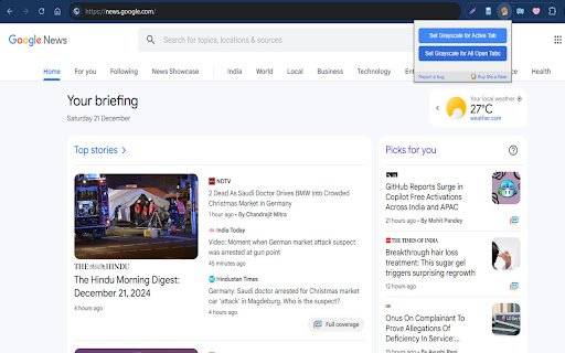 Grey Mind  from Chrome web store to be run with OffiDocs Chromium online