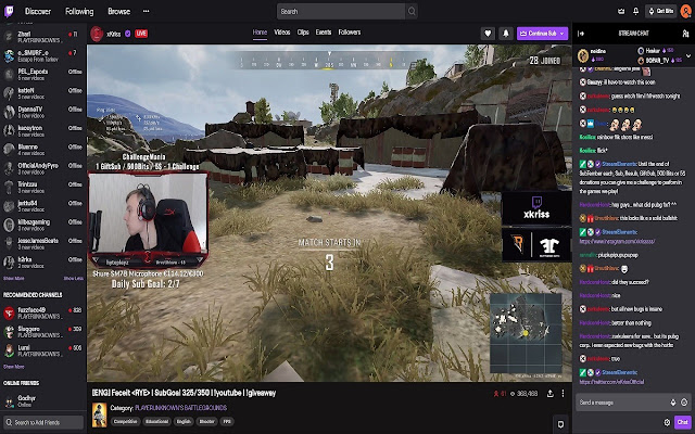 Grey Twitch chat  from Chrome web store to be run with OffiDocs Chromium online