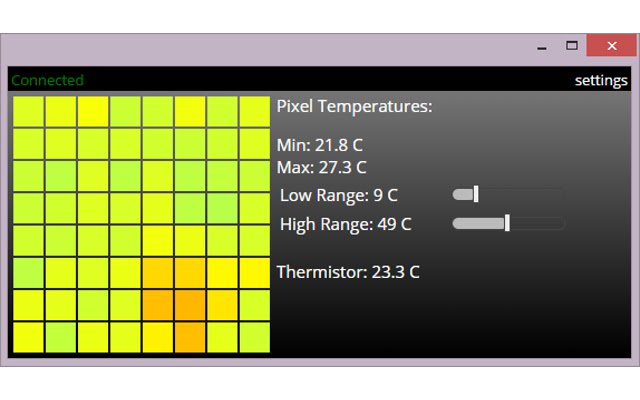 Grid EYE Viewer  from Chrome web store to be run with OffiDocs Chromium online