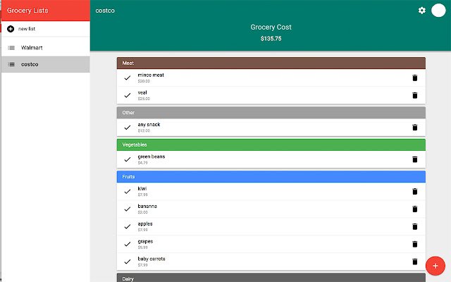 Grocer  from Chrome web store to be run with OffiDocs Chromium online