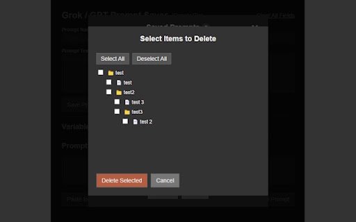 Grok / GPT Prompt Saver  from Chrome web store to be run with OffiDocs Chromium online