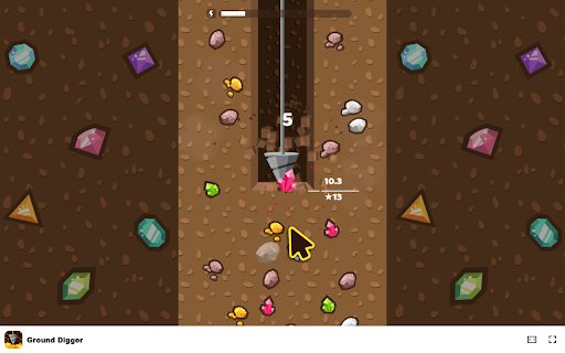Ground Digger Game Dig deep and uncover hidden riches! from Chrome web store to be run with OffiDocs Chromium online Ground Digger Game Dig deep and uncover hidden riches! from Chrome web store to be run with OffiDocs Chromium online