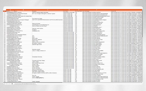 Group Extractor for Facebook™  from Chrome web store to be run with OffiDocs Chromium online
