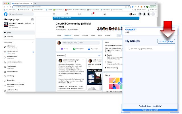 GroupKii™  from Chrome web store to be run with OffiDocs Chromium online