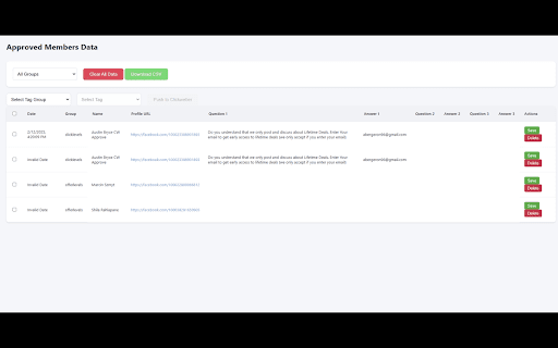 Group Manager  from Chrome web store to be run with OffiDocs Chromium online