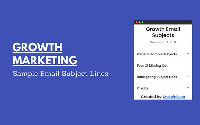 Growth Email Subjects  from Chrome web store to be run with OffiDocs Chromium online