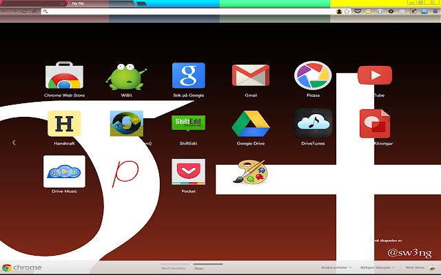 Motyw G+ ze sklepu internetowego Chrome do uruchomienia z OffiDocs Chromium online