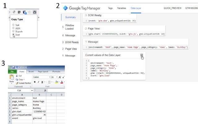 GTM Preview Copy Tool  from Chrome web store to be run with OffiDocs Chromium online