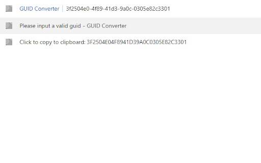GUID Converter  from Chrome web store to be run with OffiDocs Chromium online