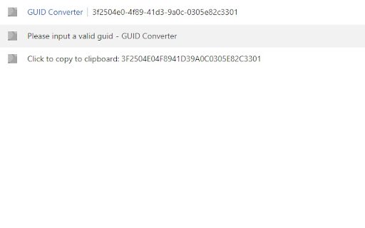 GUID Converter  from Chrome web store to be run with OffiDocs Chromium online