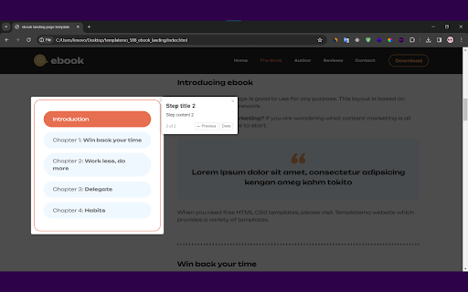 Guidy  from Chrome web store to be run with OffiDocs Chromium online