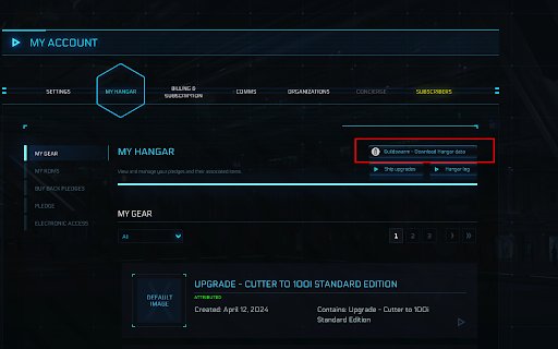 Guildswarm Hangar Manager Extension  from Chrome web store to be run with OffiDocs Chromium online