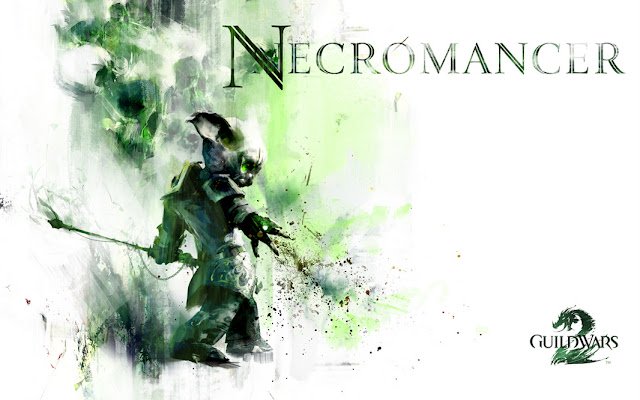 Chrome 웹 스토어의 Guild Wars 2 Necromancer 테마가 OffiDocs Chromium 온라인과 함께 실행됩니다.