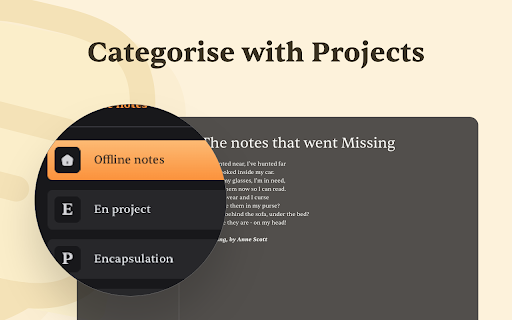 Gumnotes  from Chrome web store to be run with OffiDocs Chromium online