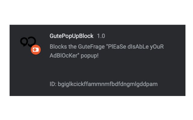 GutePopUpBlock از فروشگاه وب Chrome برای اجرای آنلاین با OffiDocs Chromium