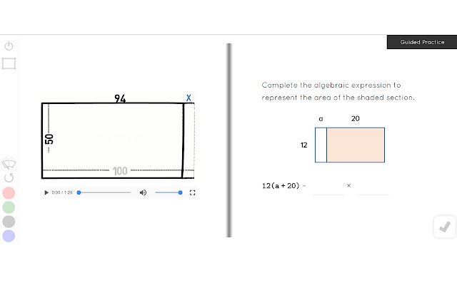 Guzinta Math: Algebraic Expressions  from Chrome web store to be run with OffiDocs Chromium online