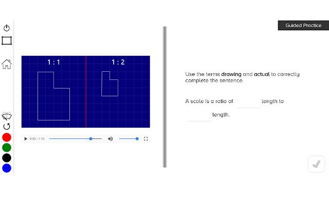 Guzinta Math: Chrome വെബ് സ്റ്റോറിൽ നിന്നുള്ള സ്കെയിൽ ഡ്രോയിംഗുകൾ OffiDocs Chromium ഓൺലൈനിൽ പ്രവർത്തിക്കും