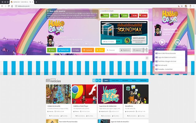 HabboColor Menghubungkan dunia berwarna dari toko web Chrome untuk dijalankan dengan Chromium OffiDocs online