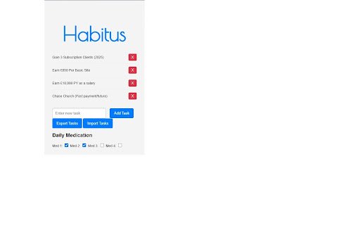 Habitus BETA  from Chrome web store to be run with OffiDocs Chromium online