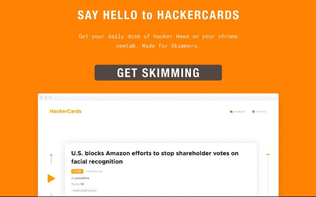 HackerCards  from Chrome web store to be run with OffiDocs Chromium online