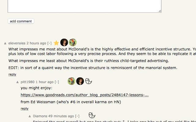 Hacker News Highlights  from Chrome web store to be run with OffiDocs Chromium online