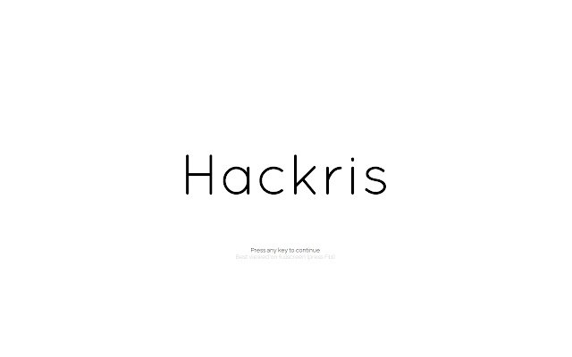 Hackris  from Chrome web store to be run with OffiDocs Chromium online