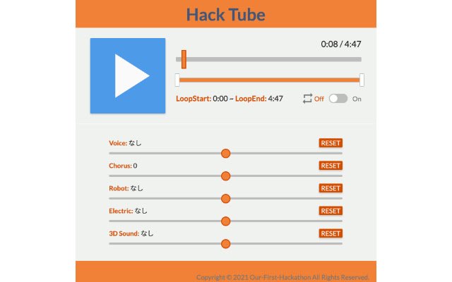 Hack Tube  from Chrome web store to be run with OffiDocs Chromium online