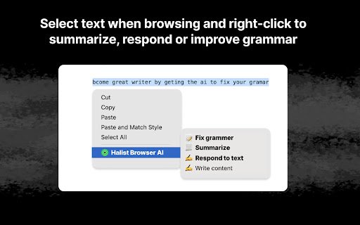 Halist AI  from Chrome web store to be run with OffiDocs Chromium online